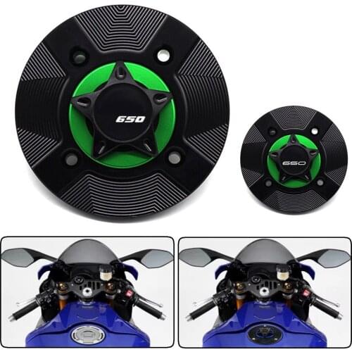 For Kawasaki Z650 Z 650 Ninja 650 ninja650 2017 2018 2019 Motorcycle CNC Aluminum Fuel Tank Cap Front Fuel Gas Tank Cover
