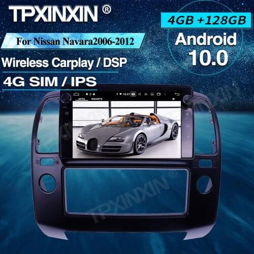 Android Car Radio 4+128G For Nissan Navara 2006-2012 Wireless Carplay Car Multimedia Player Headunit Audio Radio Navigtion