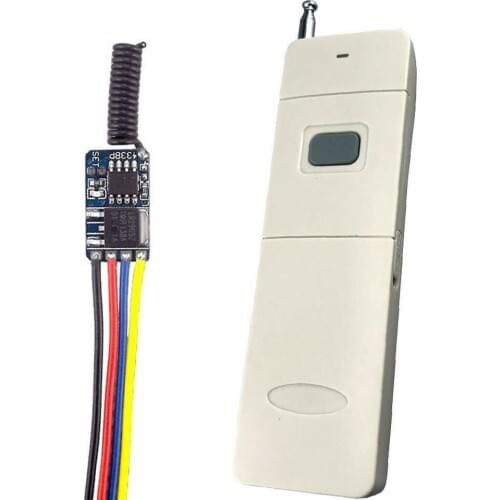 Wireless remote control switch Mini small 433mhz rf transmitter receiver 3.7v 5v 6v 9v 12 Battery power circuit micro Controller