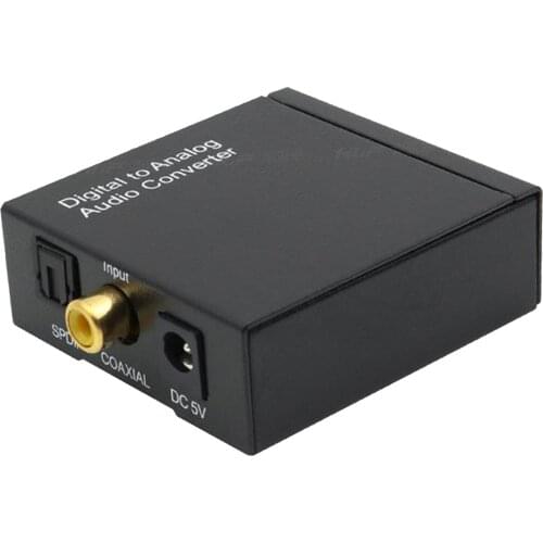 Digital to Analog DAC to RCA Toslink to 3.5mm Adapter Box for PS3 HD PS4