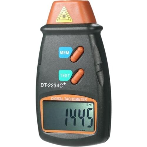 Digital Tachometer Rpm Meter Non-Contact 2.5Rpm-99999Rpm Lcd Display Speed Meter Dt2234C Tester Speed