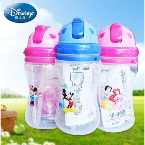 Disney Childrens Water Bottle Strap Water Cup Cartoon Water Cup Learn To Drink Cup Leakproof Boy Girl Christmas Gift
