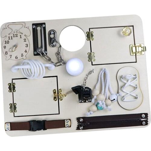 Kids Baby Portable Busy Board Early Educational Montessori Travel Car Toy