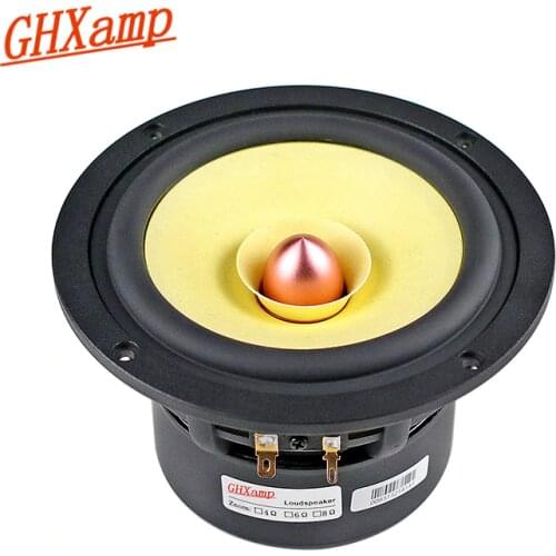 5.25 Inch 152MM Bullet Full Range Speaker 4Ohm Tweeter Mid Bass Loudspeaker Cotton linen fiber + bamboo fiber 25-50W 1PC