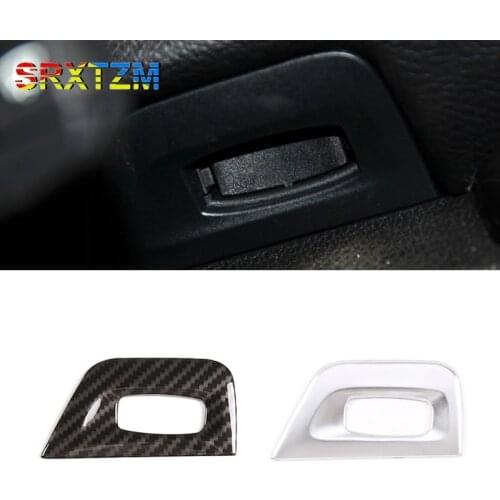 For Bmw 1 Series E81 2007 2008 2009 2010 2011 Abs Car Carbon Texture Center Control Ignition Switch Key Hole Cover Frame Trim