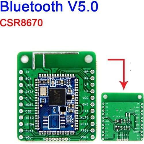 DYKB CSR8670 Bluetooth 5.0 Low Power Bluetooth Stereo audio Module APTX Lossless Compression I2S Fiber SPDIF for power Amplifier
