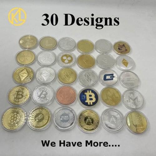 Gold Ada Cardano BTC Bitcoin Crypto Coin Cryptocurrency Collectible Great Gift Silver Coin Art Collection Physical Gold Coin