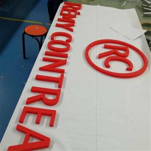Customized Laser Cutting Flat Face Acrylic Letter Sign 3D Plastic Company Logo