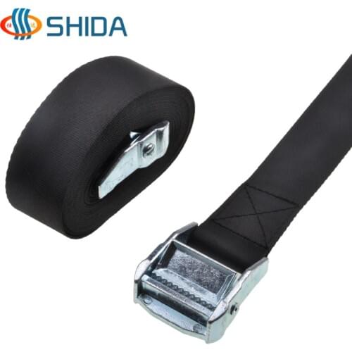 10 pcs 1 inch 2.5 cm x 50 cm Metal Cargo Lashing Polyester Webbing Strap Ratchet Tie Down with Cam Buckle Winch Strap