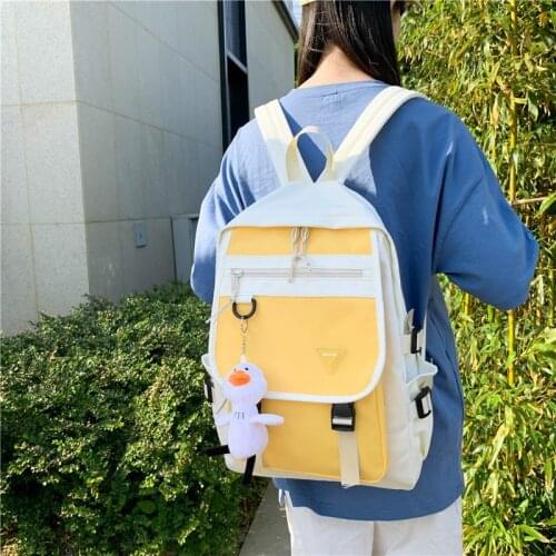 Fashion Women Backpack New Korean Style Nylon Waterproof School Bag For Girls Large-capacity Outdoor Travel Backpacks 2021