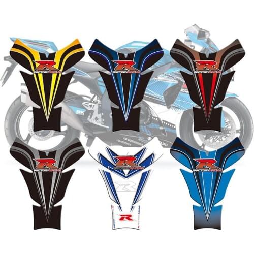 Motorcycle 3D Fuel Tank Pad Protective Stickers Decals For Suzuki GSXR 600 750 1000