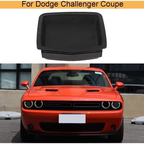 Car Front Hood Air Vent For Dodge Challenger Coupe 2015 - 2019 Carbon Fiber Car Hood Vents Air Flow Intake Bonnet Cover