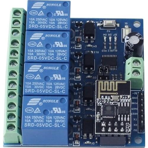 ESP8266 1/2/4-way 5V/12V Internet of Things smart home Android phone APP remote control switch WIFI relay