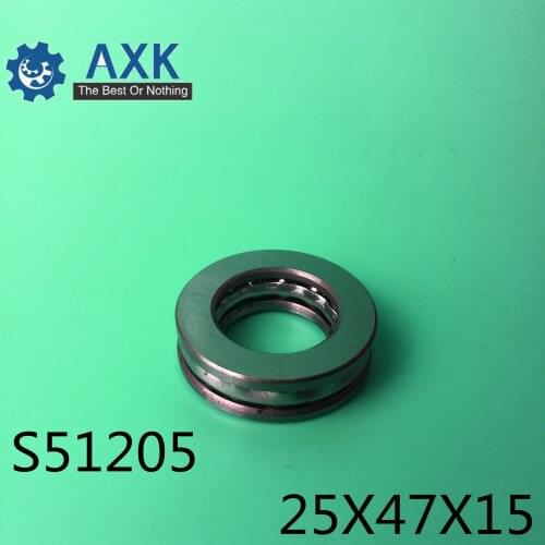 S51205 Bearing 25*47*15 mm ( 2PCS ) ABEC-1 Stainless Steel Thrust S 51205 Ball Bearings