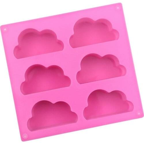 Silicone Chocolate Block Mold 6-Cavities Pudding Jelly Candy Decor Mold Chocolate Pastry Cookies Baking Tools Kitchen Bakeware