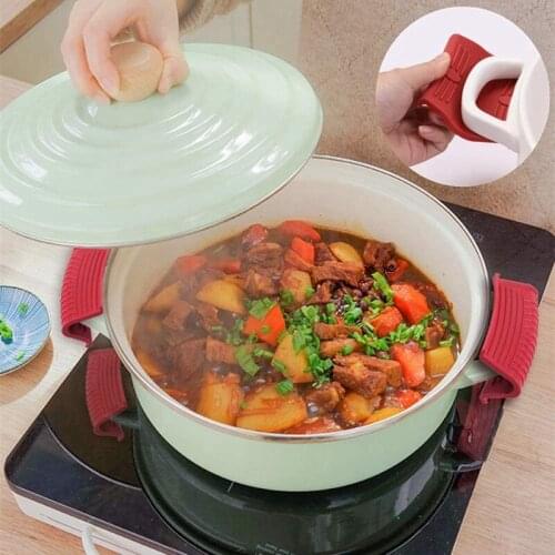 Silicone Hot Handle Holders 6 Pack Cast Iron Handle Cover for Cast Iron Skillets Metal Frying Pans Griddles