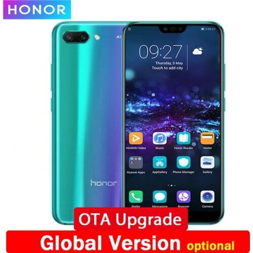 Original Honor 10 AI Smartphone Glass Body 5.84'' Kirin 970 Octa Core 2.36GHz Full Screen 3 Cams 24.0MP face ID NFC