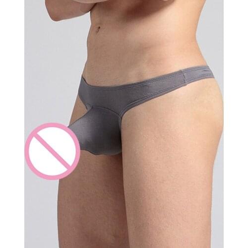 Men Thong G-string Sexy Elephant Nose Penis Pouch Underwear Lenceria Erotic T-back Gay Panties Tanga Hombre Ropa Interior Hombre