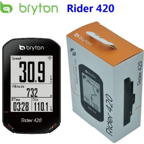 Bryton Rider 420 Cycling Enabled Bicycle Bike computer mount Waterproof wireless GPS GNSS / ANT+ Bluetooth pk Garmin Edge