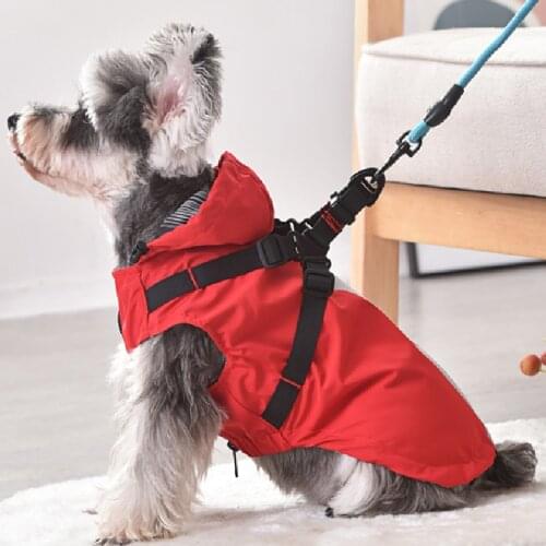 Dog Waterproof Coat Jacket Small Dog Raincoat Winter Pet Outfit Garment Puppy Costumes Yorkshire Pomeranian Schnauzer Clothes