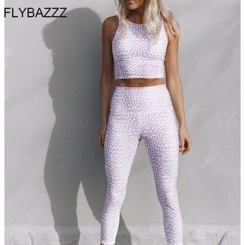 Gym Clothing Workout Clothes Women Dot Dry Fit Yoga Set Woman Sportswear Fitness Suit Female Leggings Sport Bra Outfit Tracksuit