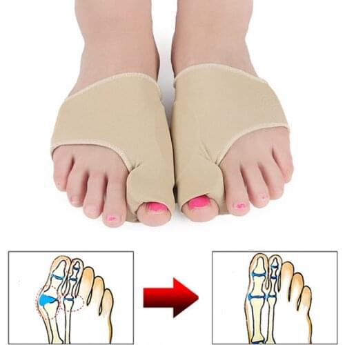 1Pair Pedicure Socks Orthotics Separators For Toes Bunion Corrector Orthopedic Hallux Valgus Correction Posture Ectropion