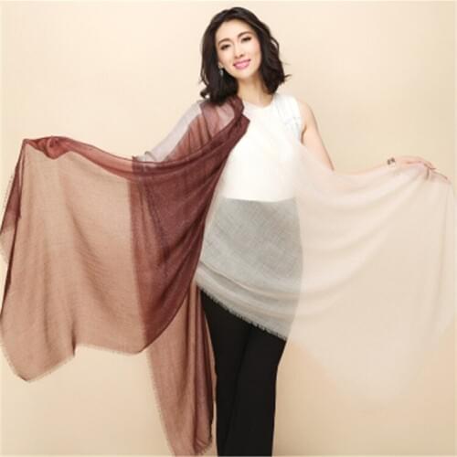 Super size 100%goat cashmere women classic patchwork scarfs shawl pashmina 75x235cm small tassel