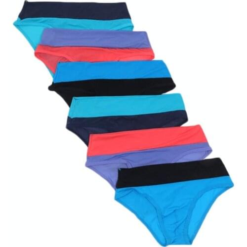 6PCS Mens Briefs Underwear U Convex Pocket Ultra-thin Transparent Ice Silk Mens Briefs Fork Low Waist Small Pants Sexy Shorts