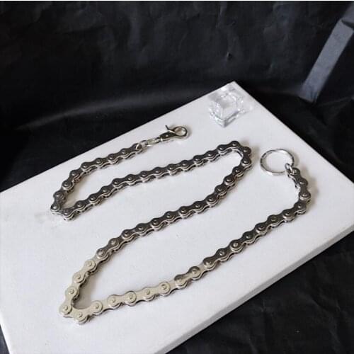 European and American rock simple wild punk bicycle chain pants chain female