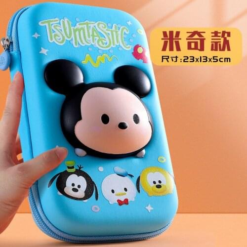 Disney decompression stationery box EVA multifunctional stationery storage bag creative cute 3D large capacity pencil bag gift