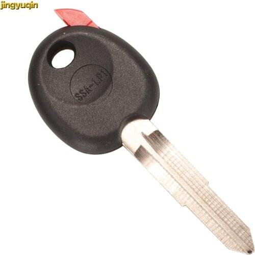 Jingyuqin Remote Car Key Fob Shell For Ssangyong 0 Buttons No Chip Uncut Blade Auto Replacement Case