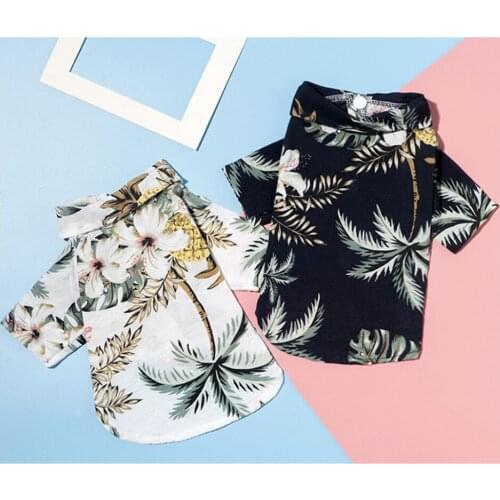Summer Floral Beach Shirt Jackets Dog Coat Pet Hawaiian Clothes fashion Clothing Pets Outfits