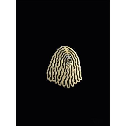 Trendy High Quality Bergamasco Shepherd Brooches Gold Color Silver Color Plated Men Brooches Animal Fashion Jewelry