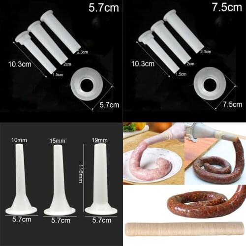 Meat Grinder Meat Filling Funnel Meat Tube Sausage Casing Fillers Handmade Sausage Tubes Sausage Grinder Poultry Tool Set
