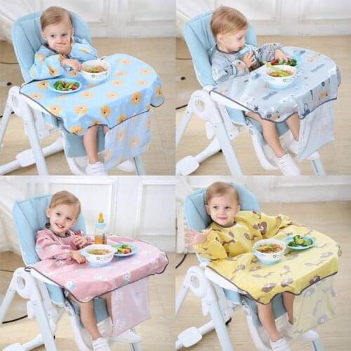 Baby Feeding Bibs Waterproof Saliva Towel Children Food Feeding Bibs Waterproof Apron Bebe Table Cover Tableware Accessories