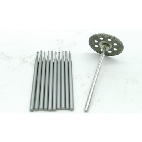 New 11pc/set 2.35mm HSS Rotary milling cutter Wood router bit Saw for Dremel Rotary Tool,Wood Working