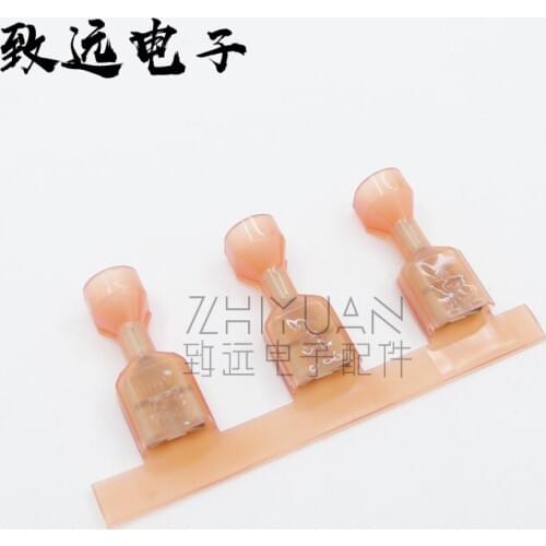 Original new 100% 18-22AWG 6.3 pin-spring insulated terminal female plug 2-520263-2 connector