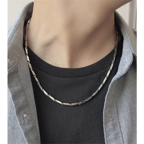 Never Fade Titanium Steel Necklace Melon Chain Stainless Steel Chain Men And Women Fashion Necklace Hot Sale