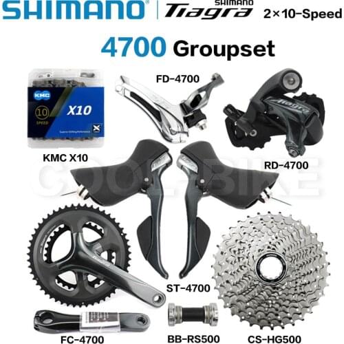 SHIMANO Tiagra 4700 Groupset 4700 Derailleur ROAD Bicycle 2x10 Speed 50-34 52-36T 20s Derailleur Kit