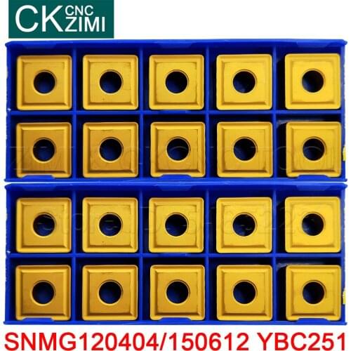 SNMG150612 YBC251 SNMG120404 YBC251 high quality Carbide Inserts tool Lathe Cutter Tools Turning Tool Holder CNC tools for steel