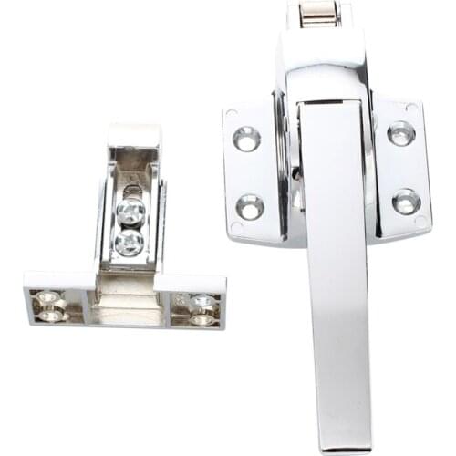 SODIAL(R) Stainless Steel Spring Loaded Walk In Freezer Cooler Door Handle Latch