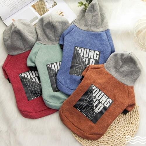 Pet Dog Hoodie Winter Pet Dog Clothes For Small Dogs Clothes Warm Dogs Coat Jacket Ropa Perro French Bulldog Puppy Pet Clothing