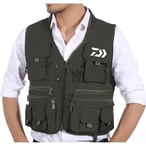 Outdoor Multi-Pockets Fishing Vest Life Jacket Buoyancy Multifunctional Travel Portable Waterproof Sea Fishing Vests