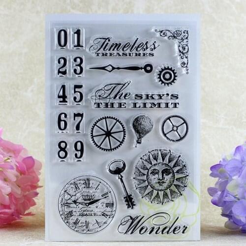 YLCS162 Times Silicone Clear Stamps For Scrapbooking DIY Album Paper Cards Making Decoration Embossing Rubber Stamp 10x15cm