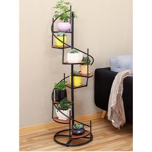 European-style iron art flower shelf. Multi-layer landing frame.073