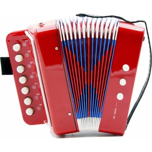 1PC Mini Kids Accordion 7-Key 3 Bass Educational Childrens Beginner Practice Music Instrument Band Toy Hot Sale Dropshipping