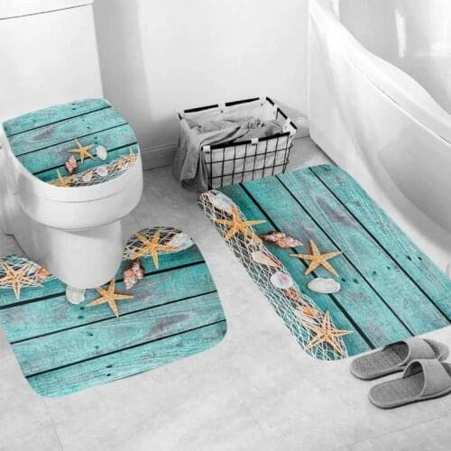 1PC High-quality Flannel Fabric Printed Non-slip Toilet Bathroom Absorbent Pad Super Absorbent, Refreshing Clean and Non-linting