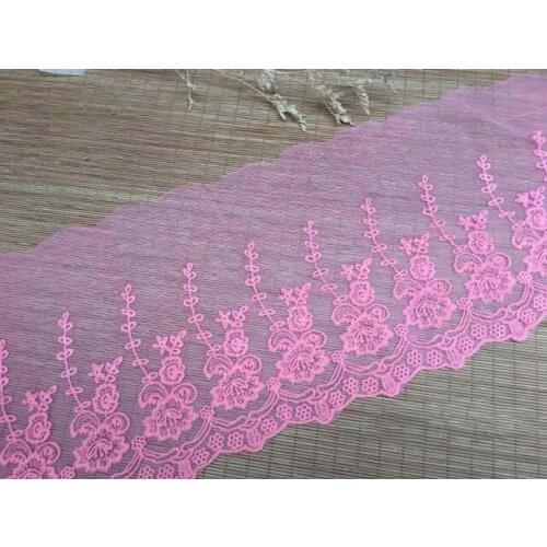 10Meters Lace Trim Mesh Tulle Fabric Handmade Sewing Patchwork DIY Wedding Crafts Garment Polyester Fabric Ribbon Supply 20cm
