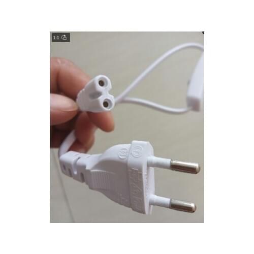 10pcs T5 T8 Connectors 1.5m EU Plug 2 pin Wires Connecting Cable Connector with switch for T8 Integrated Led Tubes Lamps Ligh