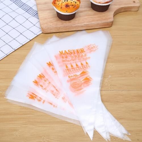 100/50/25/10pcs Disposable Piping Bag Pastry Bag Icing Piping Cake Cupcake Decorating Tools/Bags Cake Tools